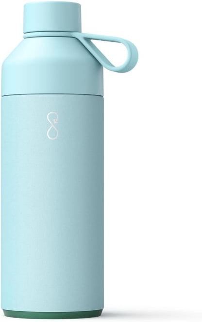 Ocean Bottle - Recycled Stainless Steel Drinks Reusable Water Bottle - Eco-Friendly & Reusable - Sky Blue - 34 oz