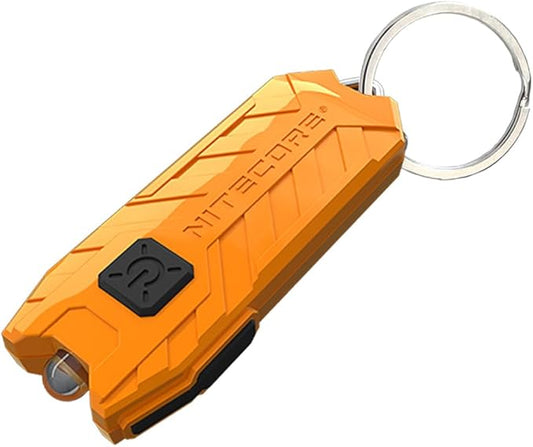 Nitecore Tube V2.0 Keychain Flashlight with 55 Lumen USB Rechargeable Ultra Lightweight (Orange)
