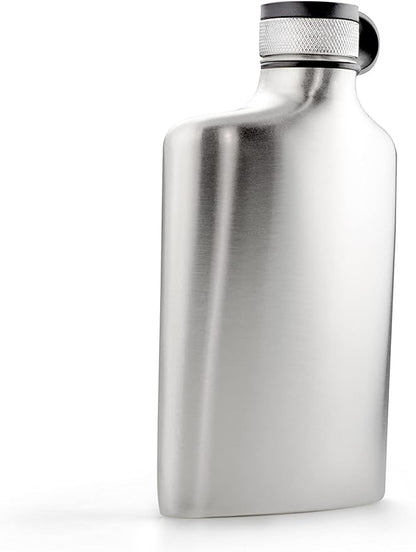 GSI Outdoors, Glacier Stainless 8 Fl. Oz. Hip Flask, Superior Backcountry Cookware Since 1985, Stainless