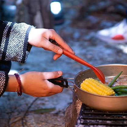 Tapirus Spork Tactical Orange | BPA Free Spoon Fork, Stainless Steel Knife and Fire Starter | 3 in 1 multipurpose utensil | Outdoor hiking, camping & backpacking gear | Fit for MRE