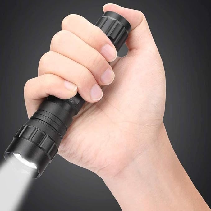Skysted® Wf-501B Single Mode 10W L2 Cool White LED 1200 Lumen Mini Portabl Handheld Flashlight with Strap,Camping, Outdoor, Emergency, Everyday Flashlights