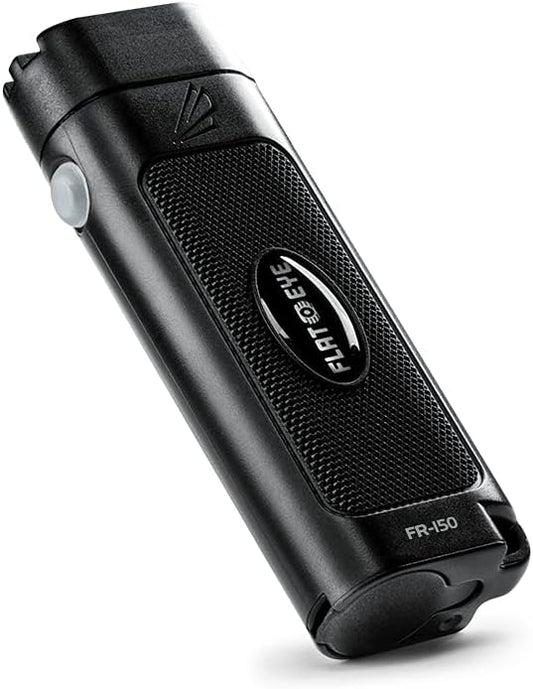 Panther Vision FLATEYE LED Rechargeable FR-150 High Performance UNROUND Flashlight Multi Position Waterproof & Shockproof - 150 Lumens (FR-8032), Black