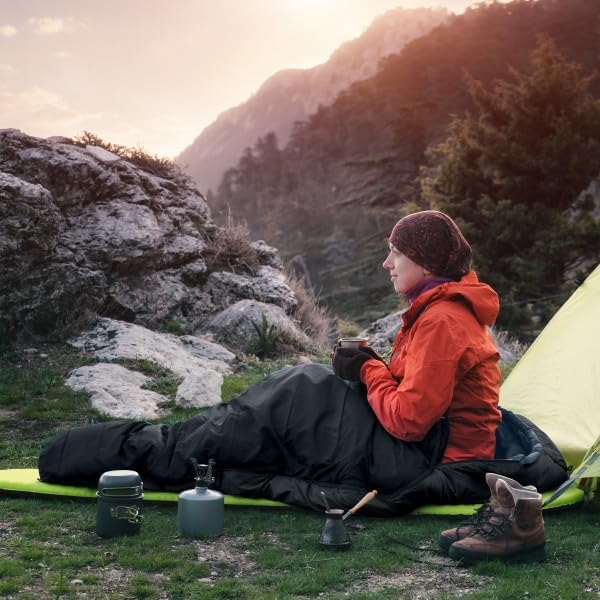 Mummy Sleeping Bag - Water-Resistant Adult Cold Weather Sleeping Bag