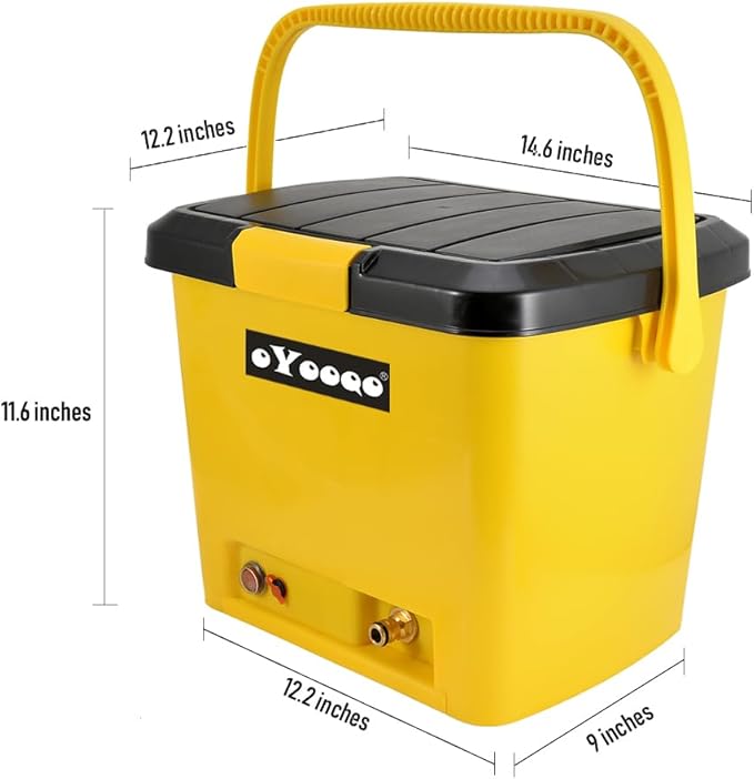 Rinse Kit Portable Shower,Portable Shower for Camping,Portable Shower Rechargeable,Camping Shower Kit with Pump/Shower Head/5 Gallon Tank,Electric Portable Outdoor Shower,Portable Camp Shower