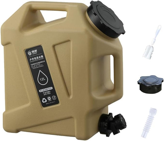 Water Container with Spigot - 2.6Gallon/3.2Gallon Water Jug Portable Camping Water Tank BPA Free - Emergency Water Storage for Camp Outdoor Hiking