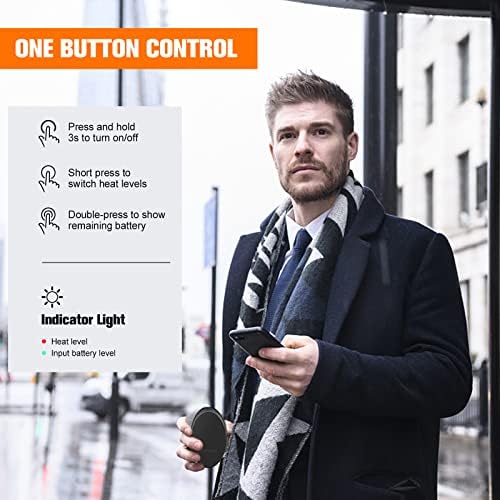 Hand Warmers Rechargeable, Portable Electric Hand Warmers Reusable for Men Women Kids, USB Portable Pocket Hand Warmer Perfect for Outdoor Indoor Hunting/Golf/Fishing/Skiing/Camping/Pain Relief/Games