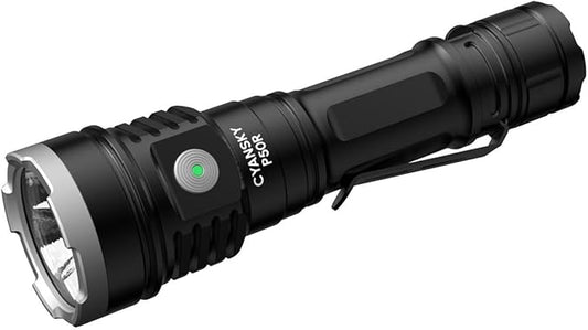 CYASNKY P50R Rechargeable Flashlights,12000 Lumens,Flashlights High Lumens for Outdoor,Super Bright Flashlight,EDC IP68 Waterproof Flash Light for Hunting,Searching,Rescue,Camping and Emergency