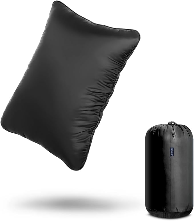 Camping Pillow,Supportive Compressible Travel Pillow Large Size Lightweight Camp Pillow with Storage Bag for Camping,Hiking,Backpacking,Airplane