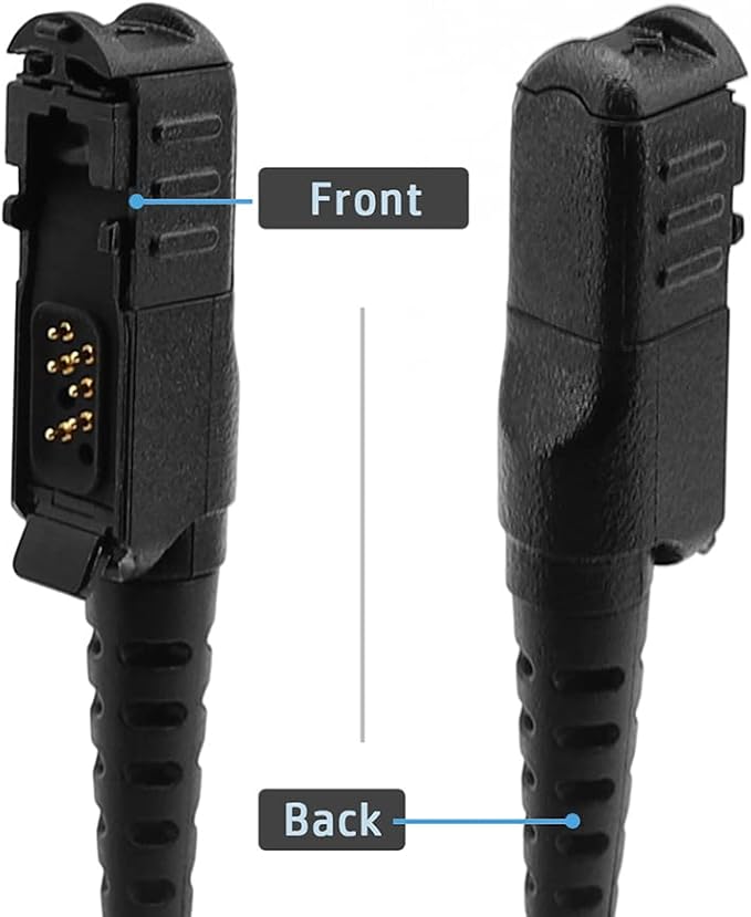 Earpiece Headset Fits for Motorola MotoTRBO Radio DP2400 DP2400e DP3441e XPR3300e XPR3500 MTP3000 XiR P6600 Walkie Talkie G-Style Clip Ear Hook Hanger PTT Headset Multi-pin