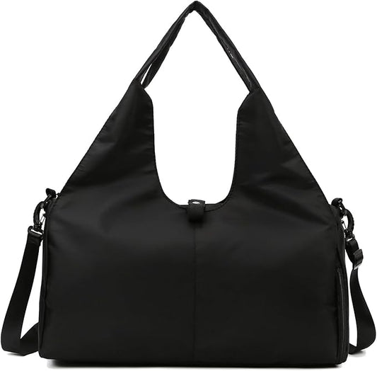 Sports Gym Bag with Wet Pocket and Shoes Compartment Travel Duffel Bag for Women and Men