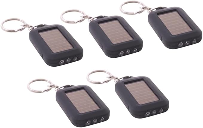 OSALADI 10 pcs Portable Unique Camping Power Hiking Chain Fishing Outdoor Emergency Men Powered LED Lights Mini