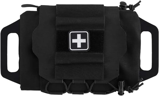 Tactical Medical Molle First Aid Pouch Two Piece System Micro Med kit Emergency Hunting Bag(Medium Size)