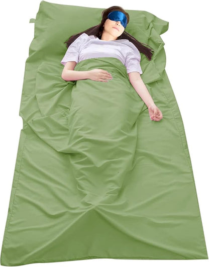 Sleeping Bag Liner Camping Travel Home Bed Sheet Lightweight Breathable Hotel Compact Sacks