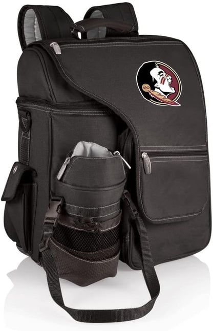 PICNIC TIME NCAA Florida State Seminoles Turismo Backpack Cooler with Water Bottle Carrier - Soft Cooler Backpack - Travel Cooler Bag
