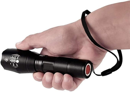 6PCS LED Flashlights, 10000 High Lumens Tactical Flashlight, 5 Modes, Waterproof Super Bright Flashlights for Emergencies, Camping, Hiking
