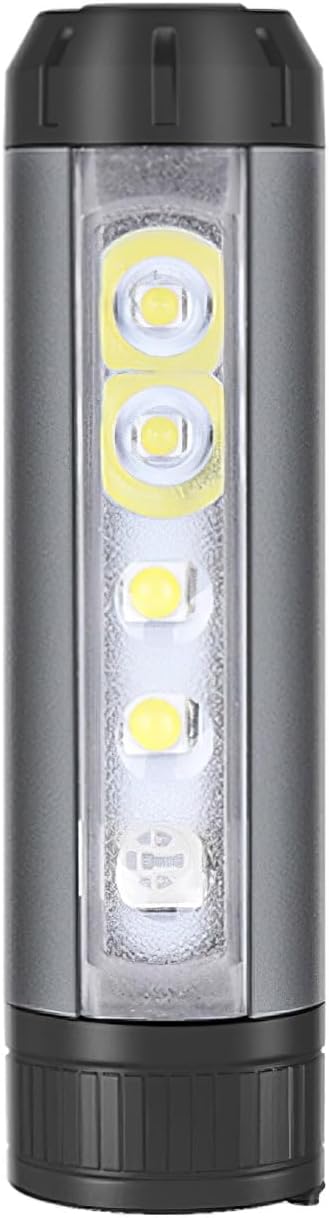 LED Mini Flashlight, Magnetic Rechargeable Flashlights High Lumens Small Flashlight Powerful, 8 Modes Waterproof Mini Torch Light for Emergencies Home Camping Hiking Walking, Christmas Gift for Men