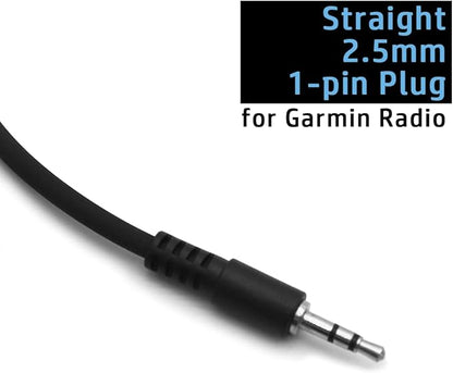 2 X Earpiece for Garmin Radio Rino 110 120 130 520 530 610 650 655 700 750 755T Walkie Talkie 2.5mm 1-pin Clip Ear Hook Hanger Headset (D-Style) (G-Style)