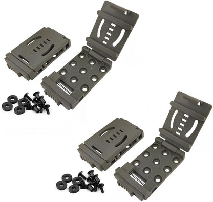 2-Pack Tactical Belt Clip Outdoor Camping Knife Blade Lock with Screws, Universal Utility EDC Belt Clip Gun Holsters Mag Pouches Sheath Tools with Hardware (Tan)