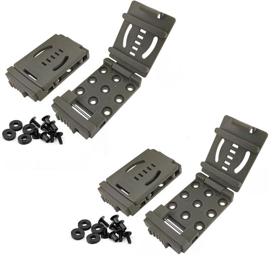 2-Pack Tactical Belt Clip Outdoor Camping Knife Blade Lock with Screws, Universal Utility EDC Belt Clip Gun Holsters Mag Pouches Sheath Tools with Hardware (Tan)
