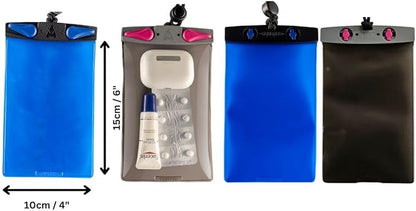 Aquapac Keymaster+ Waterproof Travel Case, Made in the UK, Carry Cord, Travel Essential, 5 Year Warranty, Watersports, Hiking, Mountain Biking, Running Accessory