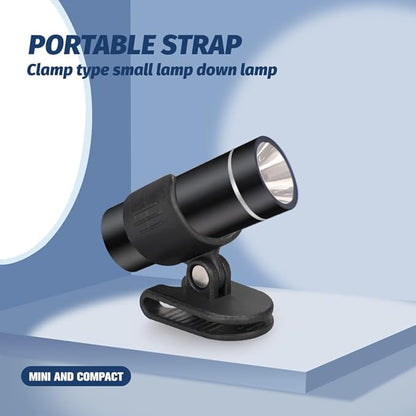 2-Pack Mini Flashlight, Pocket LED shoe light, clip on rechargeable hat Flash Light, 200 Lumens Adjustable Brightness Torch,Rechargeable Battery USB C Cable Cycling Camping Hiking