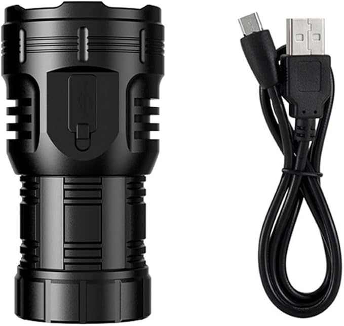 ALONEFIRE X68 Mini LED Flashlight Type C USB Rechargeable Bright 8 LED Light Source Small Torch 8 Modes Waterproof Long Battery Life with Tail Magnet, Clip, Battery for Outdoor, EDC Carry, Hiking