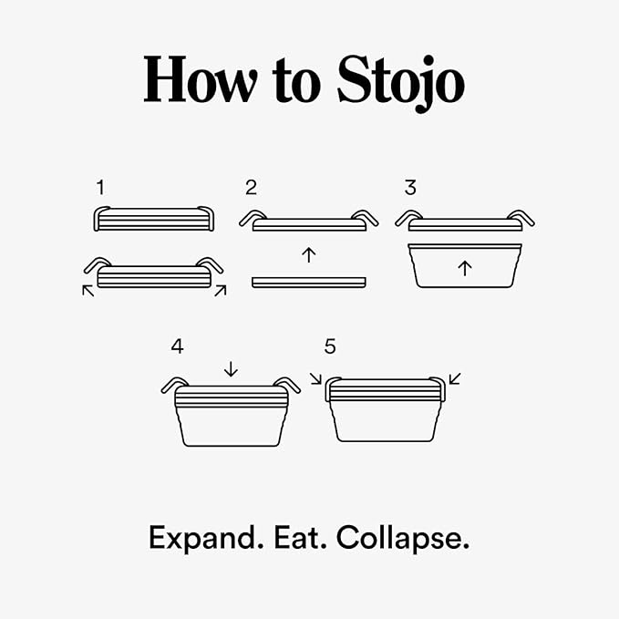 STOJO Collapsible Bowl - Sage Green, 36oz - Reusable Silicone Bowl for Hot and Cold Food - Perfect for Travel, Meal Prep, To-Go Lunch, Camping & Hiking - Microwave & Dishwasher Safe