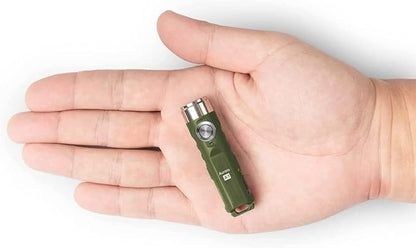 RovyVon Aurora A1 G4 Keychain Flashlight, Max 650 Lumen Super Bright with EDC Mini Size, 5 Mode Easy Use, USB-C Rechargeable, Waterproof, Perfect for Camping Emergency Outdoor(ArmyGreen)