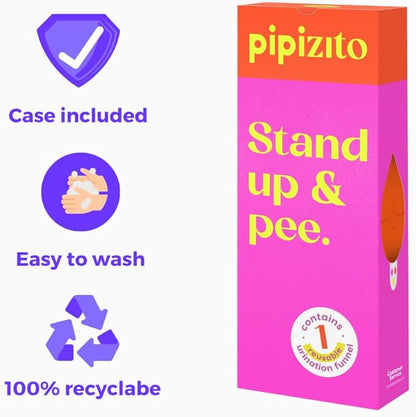 Female Urinal Device with Portable Potty for Adults/Reusable - Urinal for Women, Camping Necessities and Outdoor Activities, Freedom Funnel, Pee Funnel for Women, Standing Up to Pee Funnel