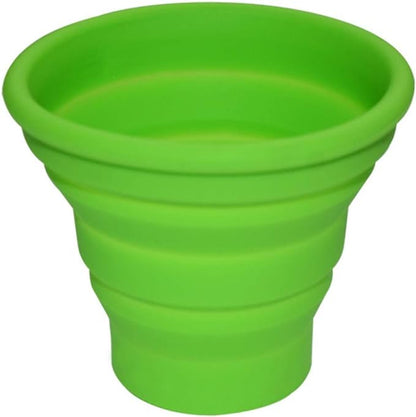 Silicone Collapsible Travel Cup for Outdoor Camping and Hiking (1 Pack) (Green)