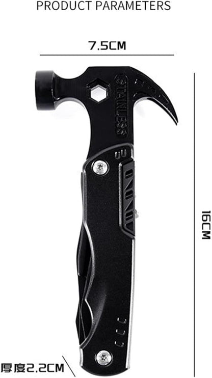 1X Survival Tools Gadgets Multitool Hammer, Father's Day Gifts Birthday Present for Men Dad Boy Grandpa, 14 in 1 DIY Survival Gadget Kit Tool Camping Backpacking Accessories