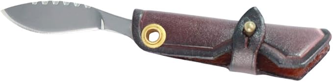MASALONG Mini EDC straight razor, D2 steel small knife key ring, convenient for daily use kni203 (Dogleg type)