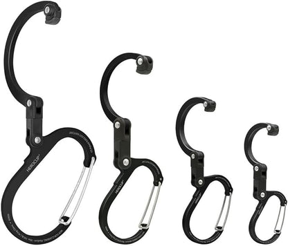 GEAR AID HEROCLIP 360° Swivel Carabiner Gear Clip and Hook (Medium) for Camping, Backpack, Suitcases and Garage Organization