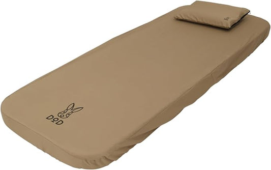 Soto Sleeping Pad for Camping - Extra Thick Self-Inflating Camping - Mattress and Camping Pillow - Tan - Small