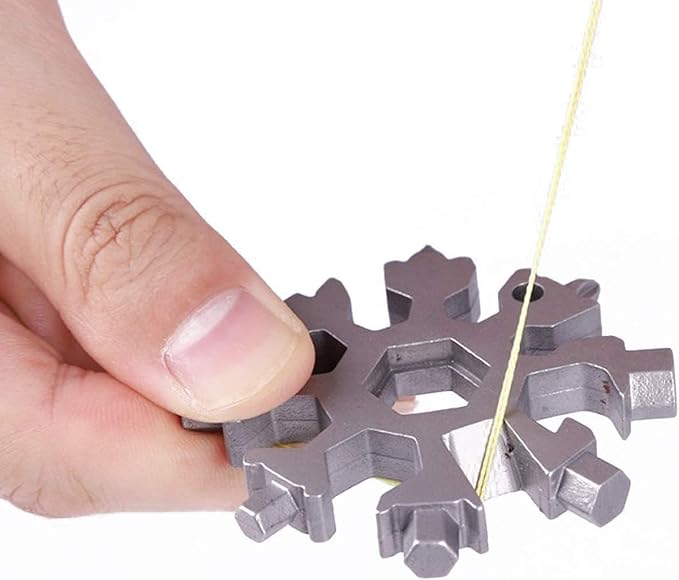 3 Pack Snowflake 18-in-1 Multi Tool, Stainless Steel Snowflake Bottle Opener/Wrench, Durable and Portable to Take