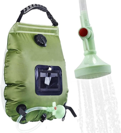 Portable Shower 5 Gallons/20L Portable Camping Shower Bag with Removable Hose and On-Off Switchable Shower Head Traveling Shower for Beach Swimming, Hiking