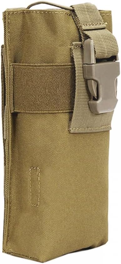 DONGKER Tactical Talkie Holder,Waterproof Molle Water Bottle Bag Nylon Talkie Pouch for Camping Outdoor Activities