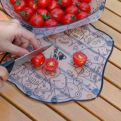 Portable Camping Tableware Set of 3 Pieces, Folding Plate, Bowl, Water Cup, Easy-Clean, Ultra-Light, Heat-Resistant,Collapsible, Food-Grade Material, for Outdoor Picnics