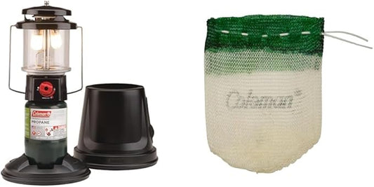 Coleman QuickPack Deluxe+ 1000 Lumens Propane Lantern Bundle with Carry Case and 4-Pack Mantles for Fueled Lanterns