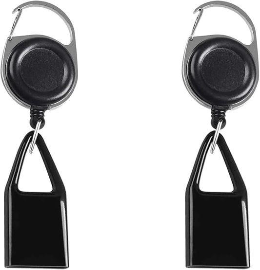 2Pcs Lighter Clip,Retractable Lighter Belt,Anti Lost Retractable Lighter Cover,Keychain Belt,Lighter Leash For Fishing Hiking,Lighter Protective Cover For Camping,Lighter Leash, Black