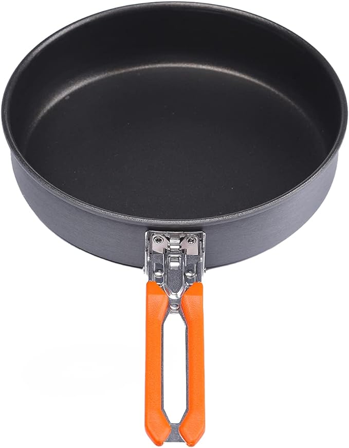 Fire-Maple 7.6 Inch Camping Frying Pan w/Nonstick Coating | Durable Lightweight Camping Skillet for Cooking Egg Steak | Outdoor Kitchen Equipment Gear | Portable Backpacking Cooking Pan