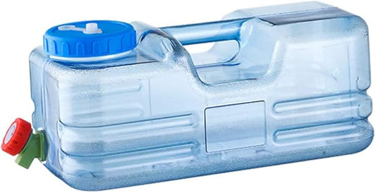 JQWYGB Camping Water Container - 2.6 Gallon Water Storage Container with Spigot, Portable Large Water Tank for Outdoor Camping Picnic Hiking Car Driving Home Emergency Water Storage