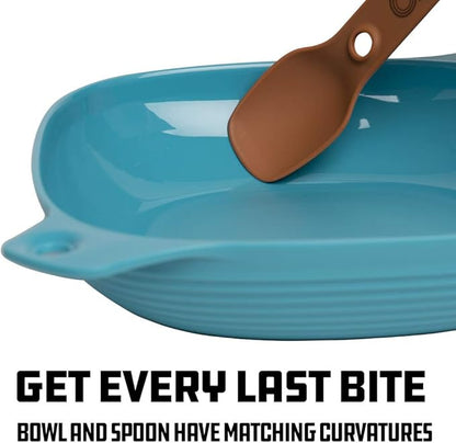 UCO 4-Piece Camping Mess Kit with Bowl, Plate and 3-in-1 Spork Utensil Set