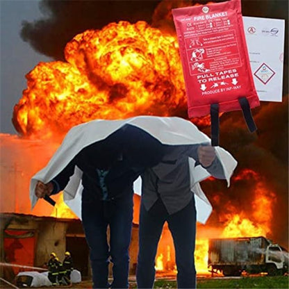 Fire Blanket for Home, Fiberglass Fire Suppression Blanket for Kitchen, Flame Retardant Protection and Heat Insulation Emergency Fireproof Safety Blankets for People (4, S 39.3''x39.3'')