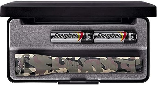 Maglite Mini Incandescent 2-Cell AA Flashlight with Holster Universal Camo Pattern