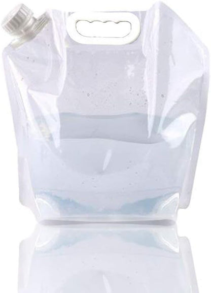 Collapsible Emergency Water Jug Container Bag, Freezable, BPA Free Plastic Water Carrier Tank, Outdoor Folding Water Bag for Sport Camping Riding Mountaineer Backoacking, Food Grade