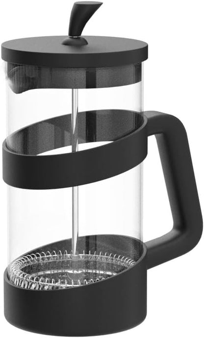 RAINBEAN Large French Press Glass Travel Camping Coffee Makers Pot, 34 oz Portable Cold Heat Press Coffee Tea Brewer