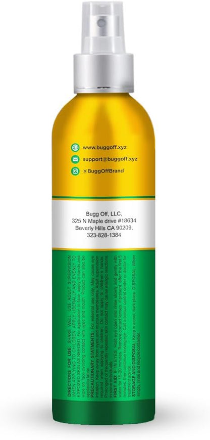 Natrual Mosquito, Gnats & Tick Spray Repellent, 8.5 FL OZ (250ml) Deet Free, Made with Essential Oils, Lasts up to 4 Hours Original (1, 8.5Oz)