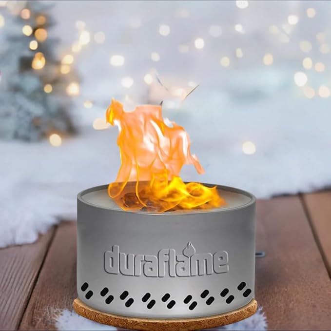 Duraflame™ Tabletop Bonfire & Portable Outdoor Campfire, Fire Pit, Lightweight & Compact, Emergency Fire Kit, Burns up to 4 Hours, Food Grade Wax & Recyclable Tin.