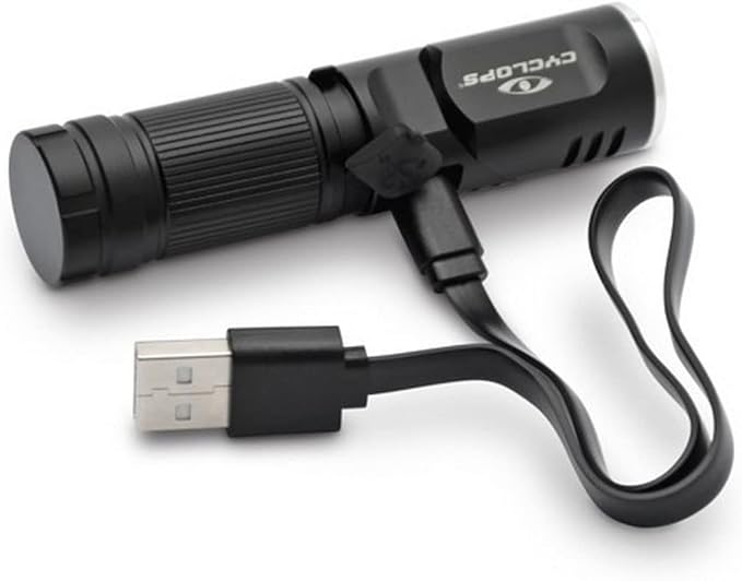 Cyclops 400 Lumens Pocket Rechargeable Flex Flashlight with Swivel Head for Camping, Hiking, Emergency